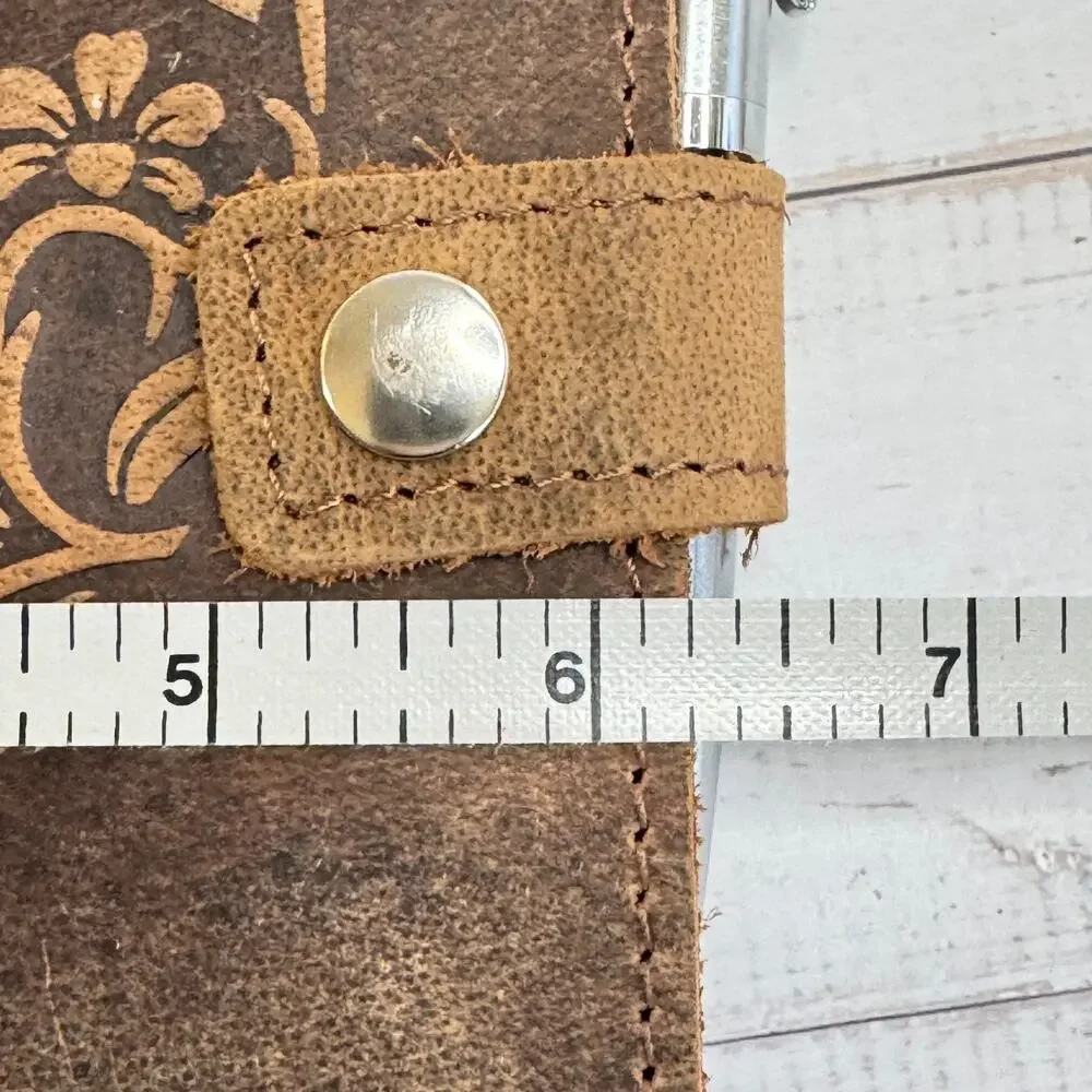 NIB Moonster Leather Journal Handmade Heart Cover 5x7